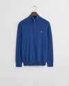 Gant Classic Cotton Half Zip - Rich Blue