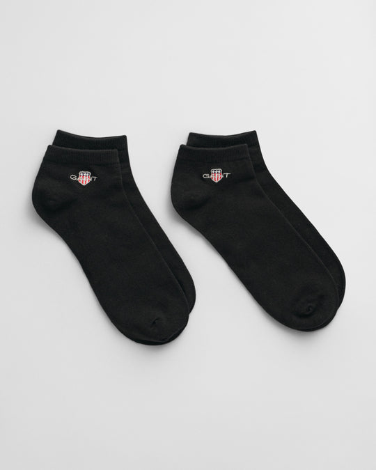 Gant Shield Ankle Socks 2-Pack - Black