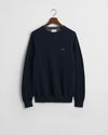 Gant Cotton Pique C-Neck - Evening Blue