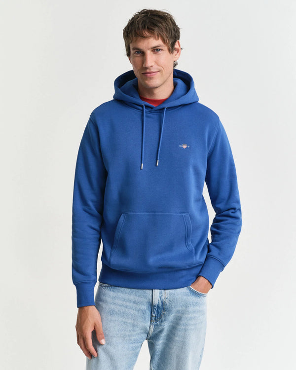 Gant Reg Shield Hoodie - Rich Blue