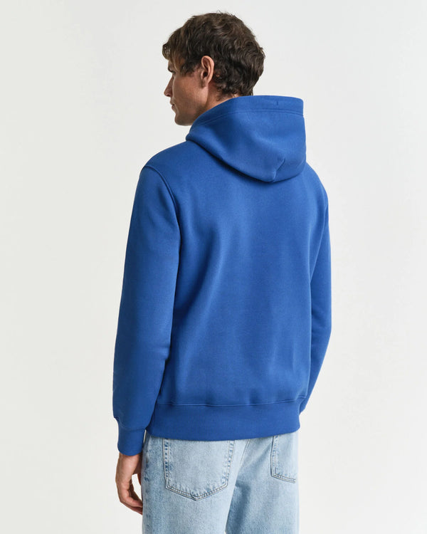 Gant Reg Shield Hoodie - Rich Blue