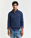 Gant Classic Cotton Half Zip - Dark Jeansblue