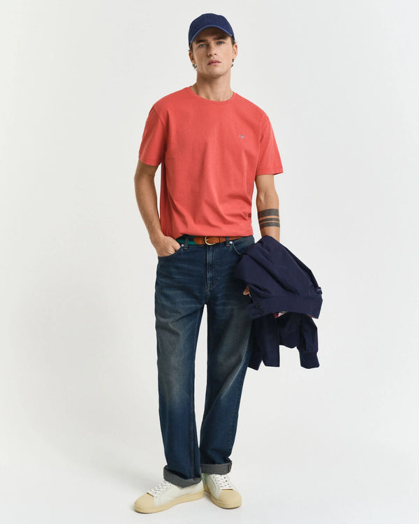 Gant Reg Shield SS T-Shirt - Brick Red