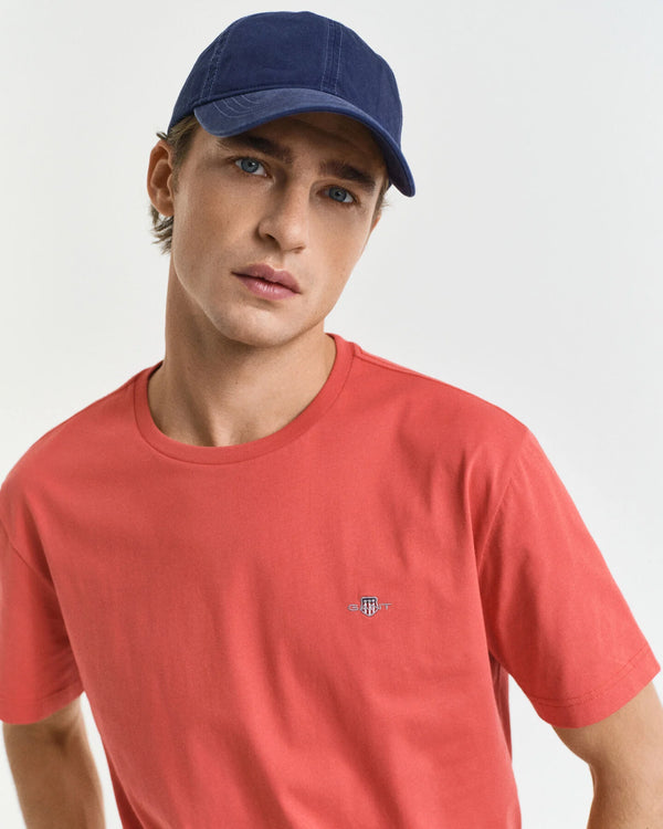 Gant Reg Shield SS T-Shirt - Brick Red