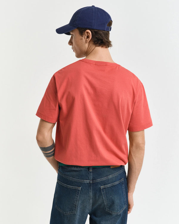 Gant Reg Shield SS T-Shirt - Brick Red