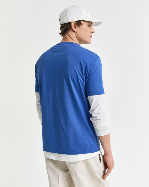 Gant Reg Shield SS T-Shirt - Rich Blue