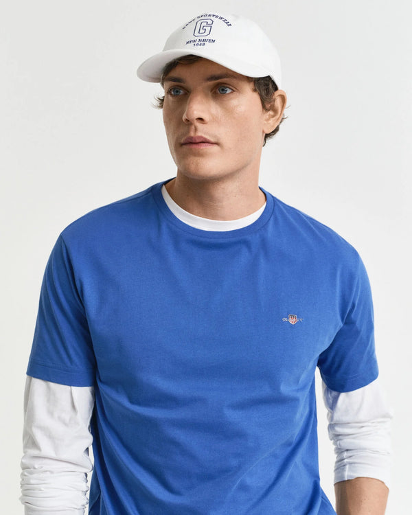 Gant Reg Shield SS T-Shirt - Rich Blue