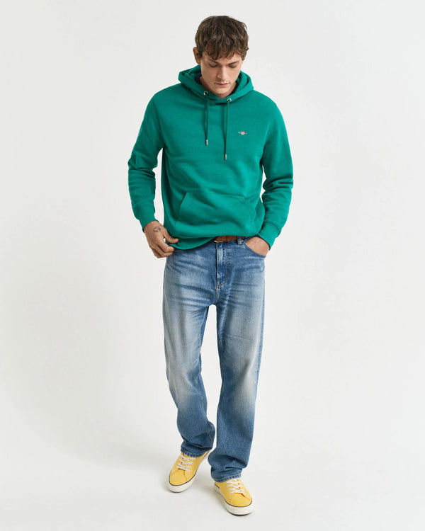 Gant Reg Shield Hoodie - Deep Green