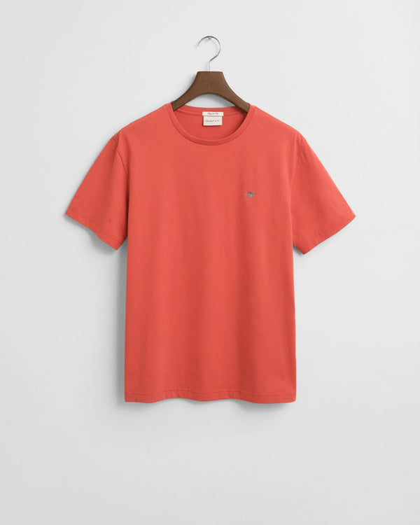 Gant Reg Shield SS T-Shirt - Brick Red