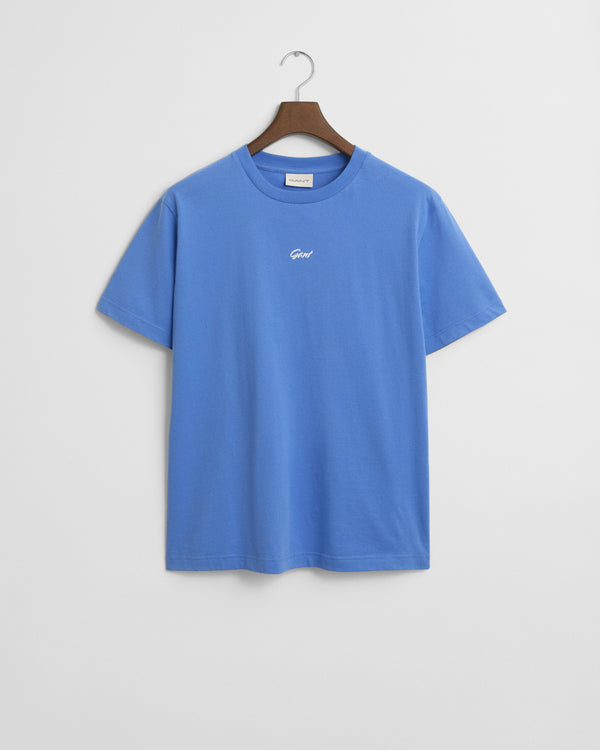 Gant Small Graphic T-Shirt - Perfect Blue