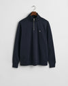Gant Regular Shield Half Zip Sweat - Evening Blue