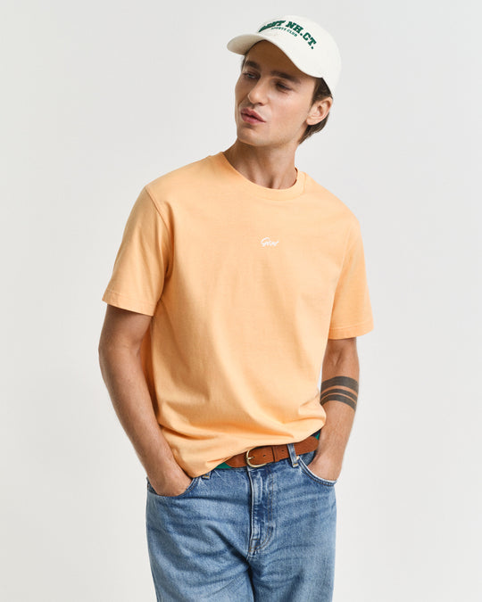 Gant Small Graphic T-Shirt - Peachy Orange