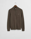 Gant Cotton Cable Half Zip - Seawood Melange