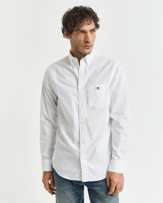 Gant Regular Classic Oxford Shirt - White