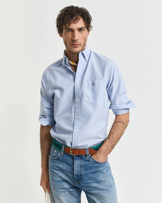 Gant Regular Classic Oxford Shirt - Light Blue