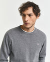 Gant Classic Cotton C-Neck - Dark Grey Melange