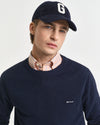 Gant Cotton Pique C-Neck - Evening Blue