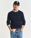 Gant Cotton Pique C-Neck - Evening Blue