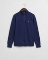 Gant Regular Shield Half Zip Sweat - Persian Blue