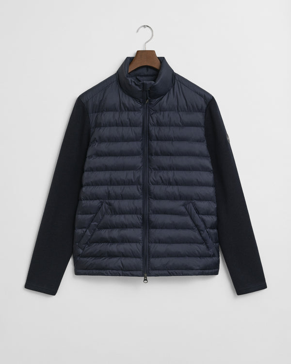 Gant Mixed Media Jacket - Evening Blue