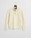 Gant Sacker Rib Half Zip - Cream