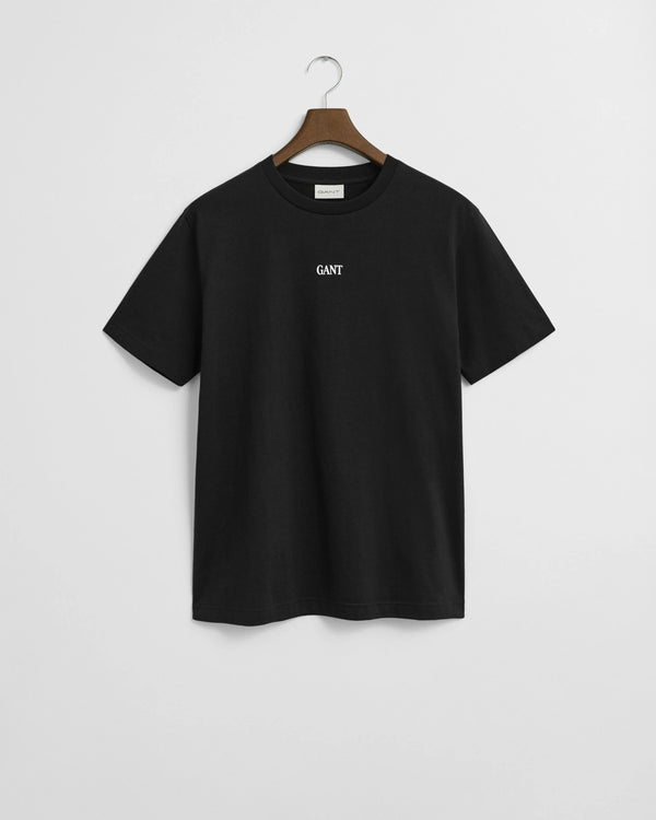Gant Small Graphic T-Shirt - Black