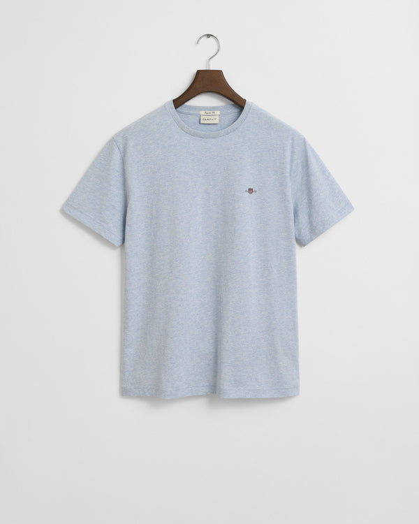Gant Reg Shield SS T-Shirt - Ice Blue Melange