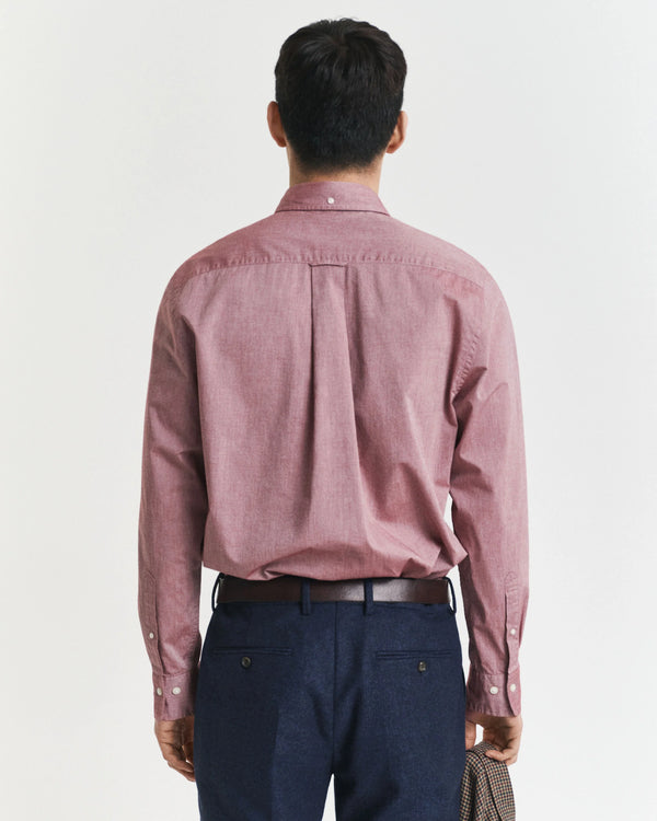Gant Regular Classic Poplin Shirt - Plumped Red