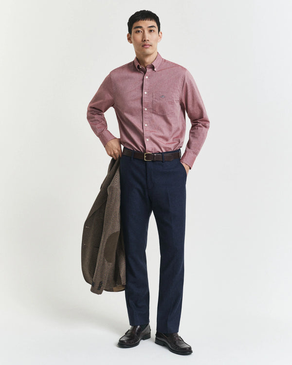 Gant Regular Classic Poplin Shirt - Plumped Red