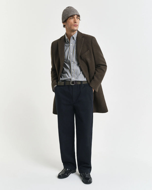 Gant Regular Archive Poplin Stripe Shirt - Naval Blue