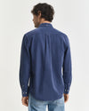 Gant Regular Corduroy Shirt - Naval Blue