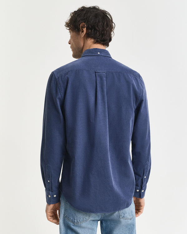 Gant Regular Corduroy Shirt - Naval Blue