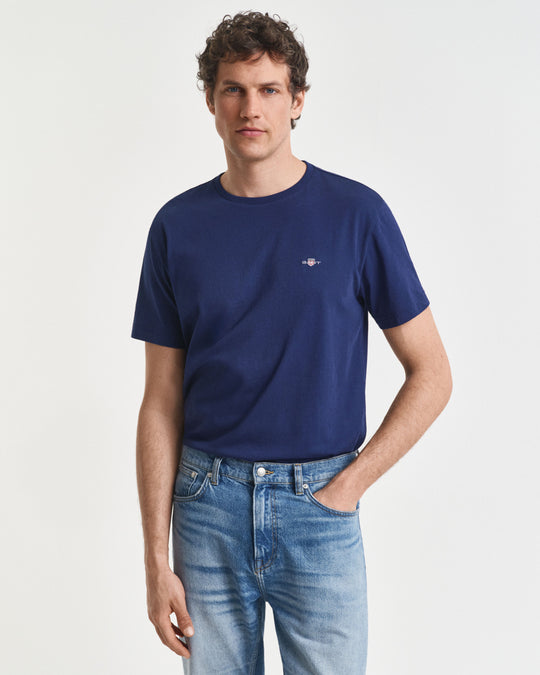 Gant Reg Shield SS T-Shirt - Persian Blue
