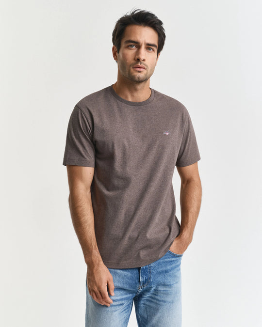 Gant Reg Shield SS T-Shirt - Seawood Melange