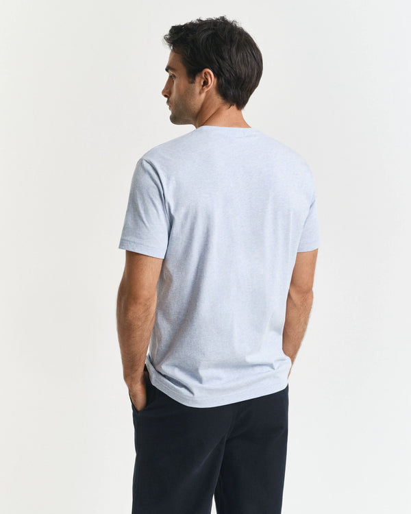 Gant Reg Shield SS T-Shirt - Ice Blue Melange