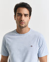 Gant Reg Shield SS T-Shirt - Ice Blue Melange