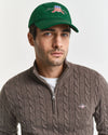 Gant Cotton Cable Half Zip - Seawood Melange