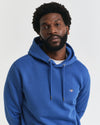 Gant Regular Shield Hoodie - Rich Blue