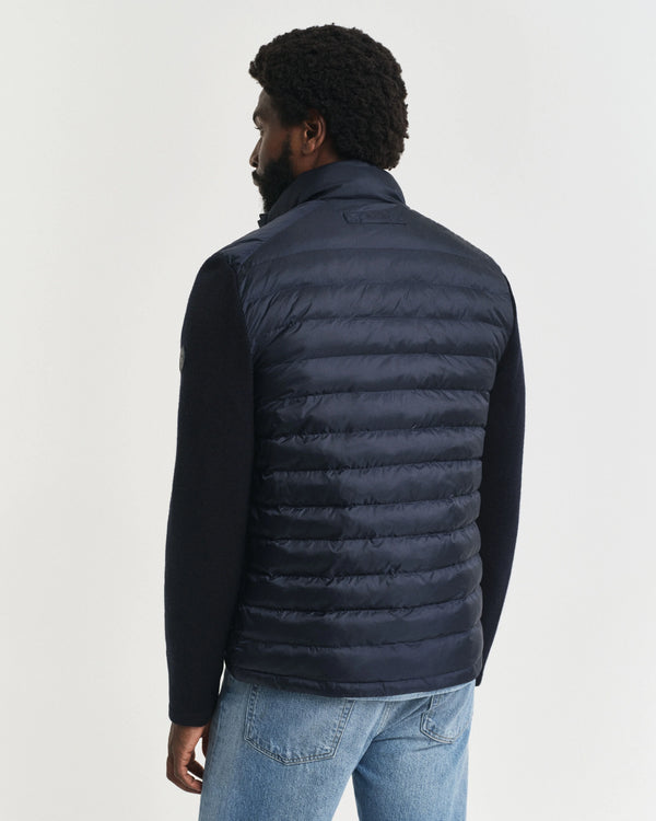 Gant Mixed Media Jacket - Evening Blue