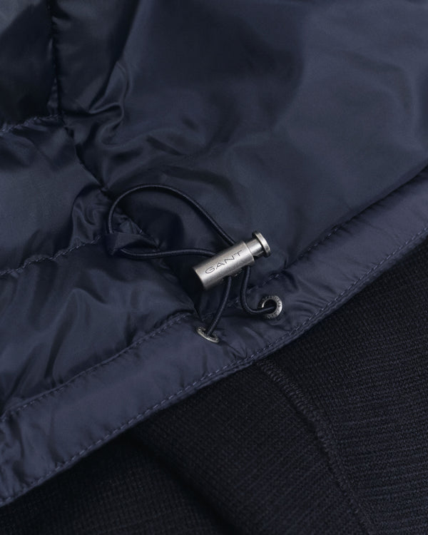 Gant Mixed Media Jacket - Evening Blue