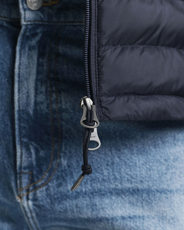 Gant Mixed Media Jacket - Evening Blue