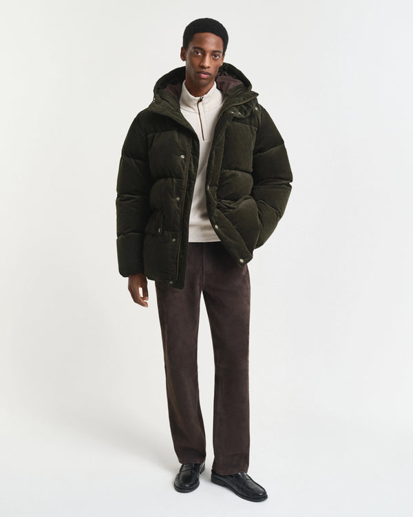 Gant Sacker Rib Half Zip - Cream