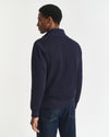 Gant Sacker Rib Half Zip - Evening Blue