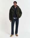 Gant Sacker Rib Half Zip - Evening Blue