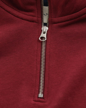 Gant Regular Shield Half Zip Sweat - Plumped Red