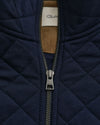 Gant Quilted Cord Collar Full Zip - Evening Blue