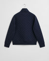 Gant Quilted Cord Collar Full Zip - Evening Blue