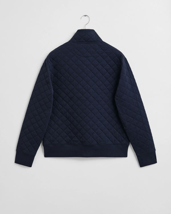 Gant Quilted Cord Collar Full Zip - Evening Blue