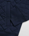 Gant Quilted Cord Collar Full Zip - Evening Blue