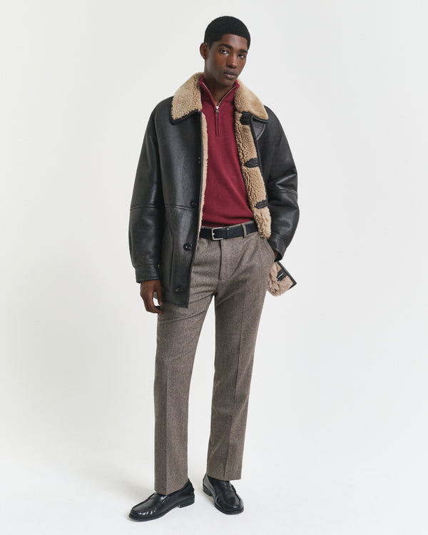 Gant Casual Cotton Half Zip - Plumped Red